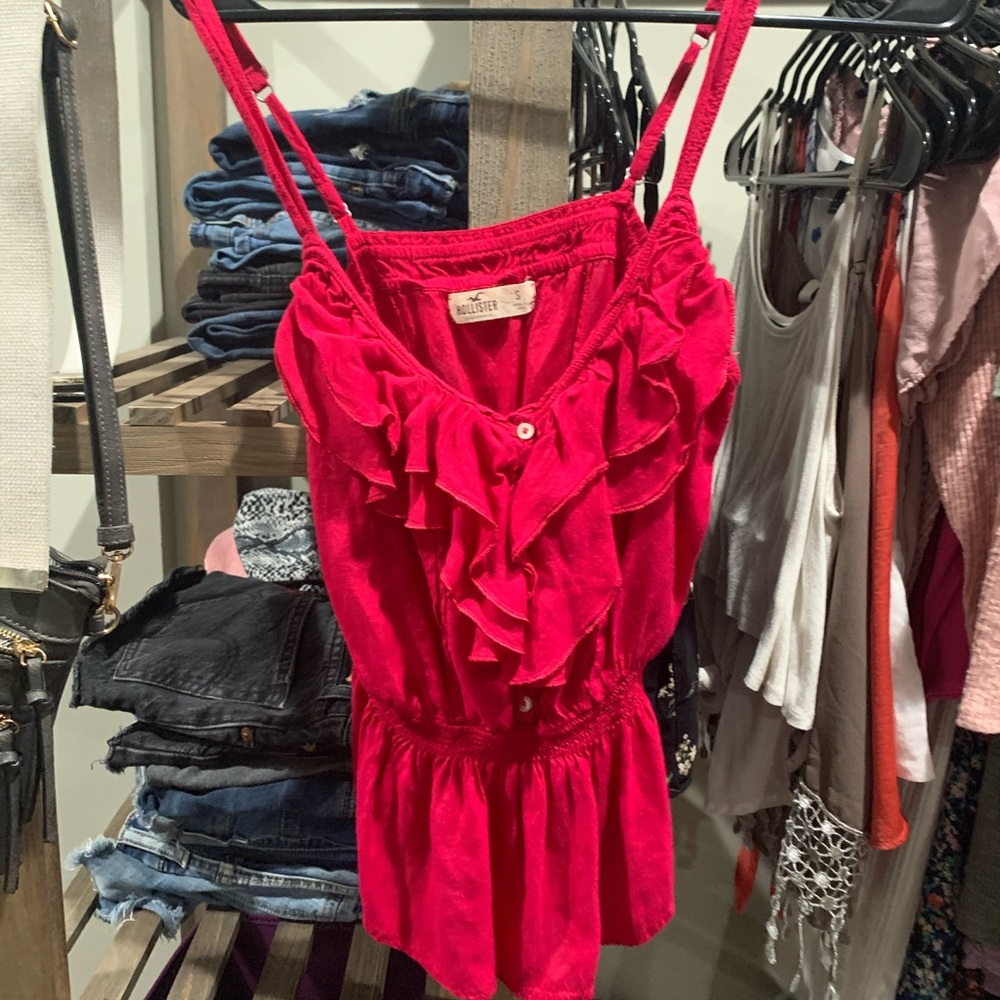 Ruffled tank